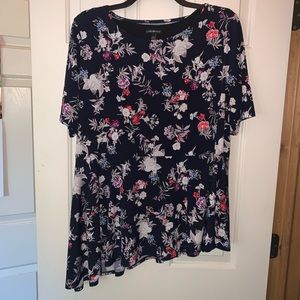 Floral Blouse with Smoothing Slip